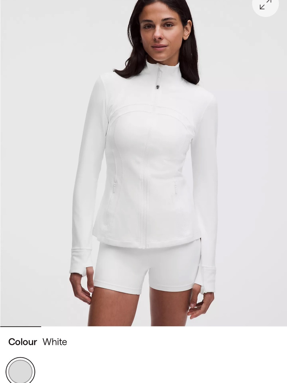 lululemon athletica White Full-Zip Athletic Jacket